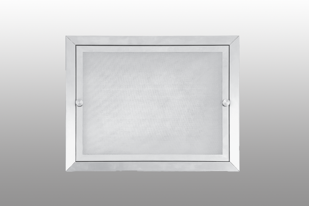 Fluff separators and filter grilles